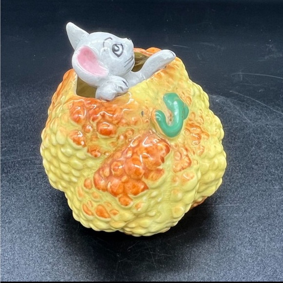 Vintage Tiny Mouse Pumpkin Gourd Figurine Kitchen Decor Fall Autumn Thanksgiving - Picture 5 of 10